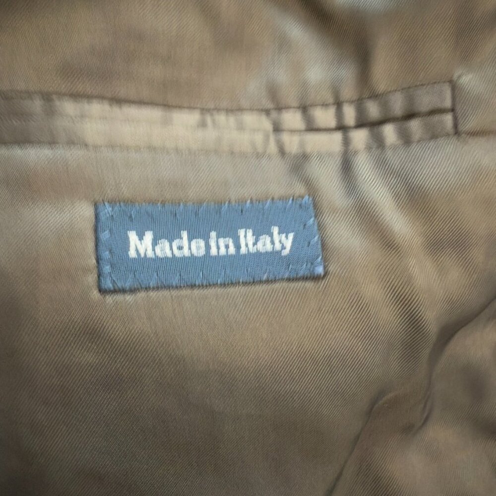 Polo by Ralph Lauren 100% Cashmere Brown Windowpane Blazer – Size 42R - Picture 4 of 16